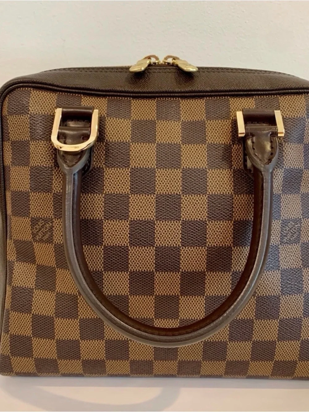 EUC Louis Vuitton Damier Ebene Brera Handbag with Dustbag - Picture 3 of 15
